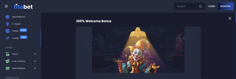 Titobet Casino bonus bienvenue